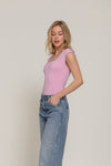 Short Sleeve Scoop Nk Bodysuit