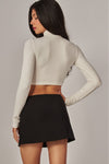 Scuba Knit Studded Mini Skirt