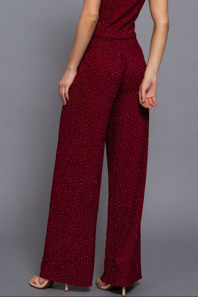 Sparkle Wide Leg Knit Pant