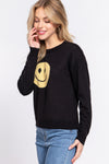 Jacquard Smiley Face Sweater