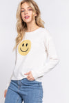 Jacquard Smiley Face Sweater