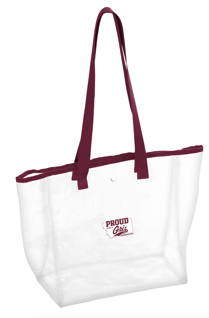 Montana "Proud to be a Griz" Clear Bag