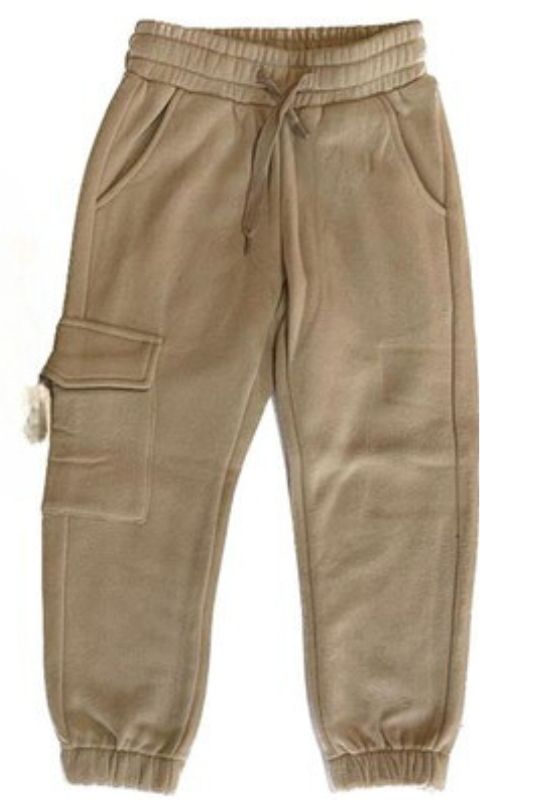 Solid Fleece Pocket Sweatpants