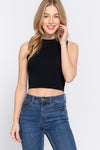 Sleeveless Crew Neck Spring Top