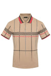 Geometic Crossing Lines S/S Polo