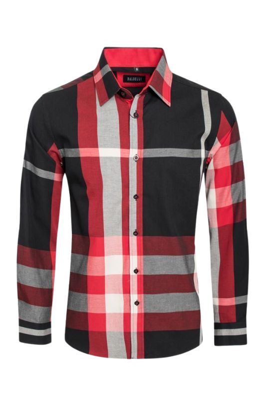 Highland Plaid Print Long Sleeve Button Up