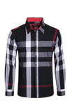 Highland Plaid Print Long Sleeve Button Up