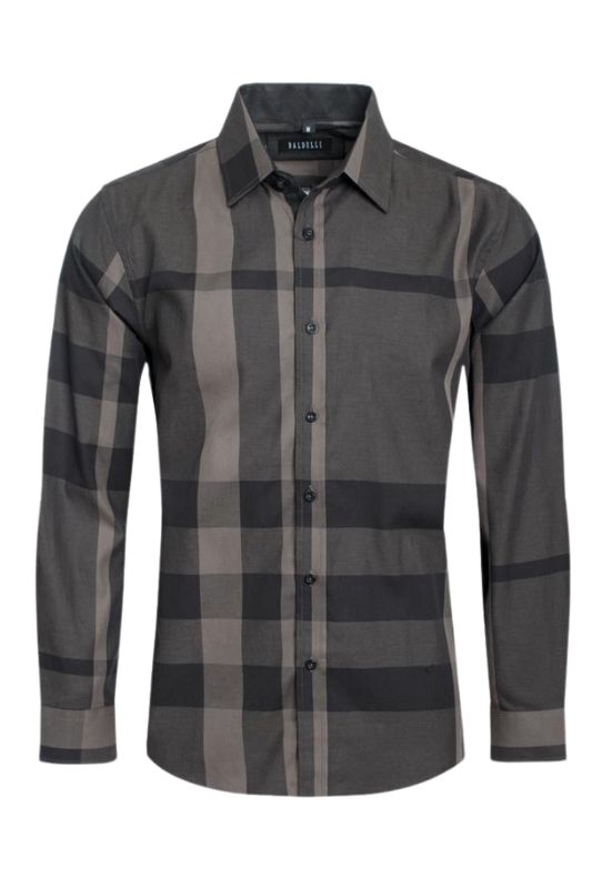 Highland Plaid Print Long Sleeve Button Up