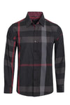 Highland Plaid Print Long Sleeve Button Up