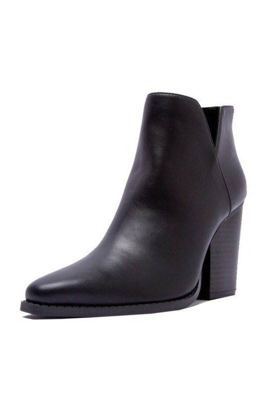 Slay V-Cut Solid Ankle Bootie