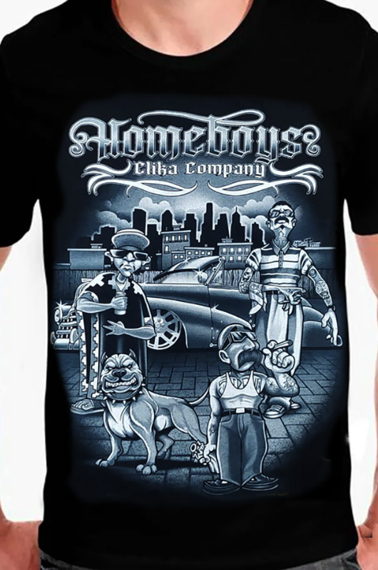 Homeboys Clika Company Graphic Tee