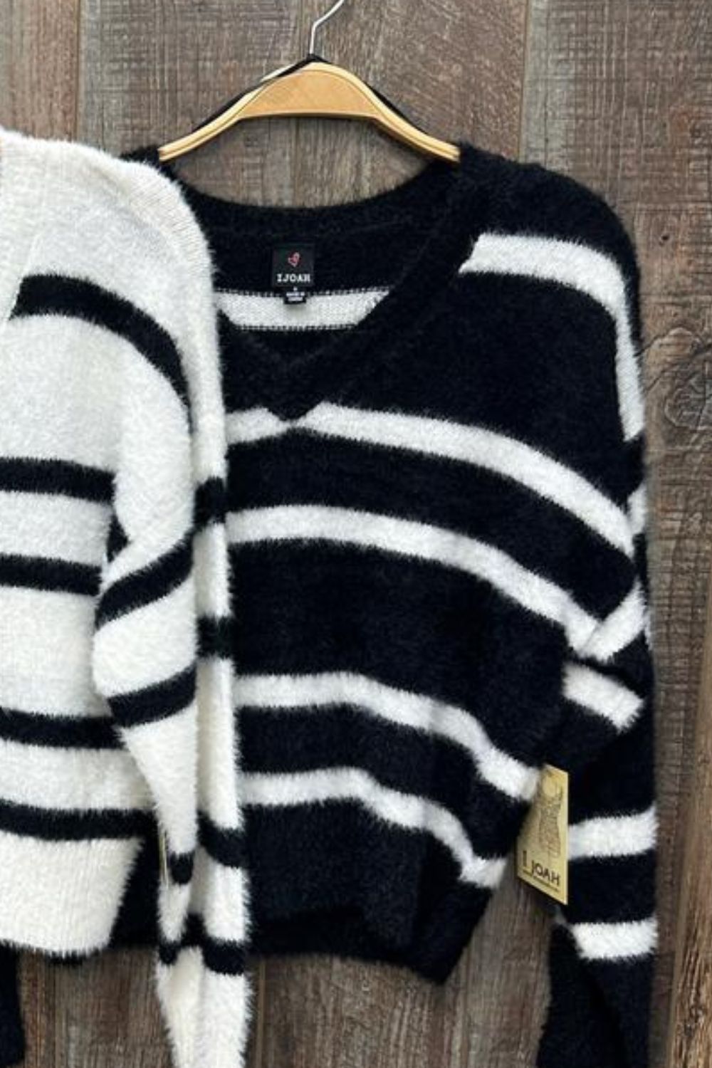 Stripe V-Neck Sweater