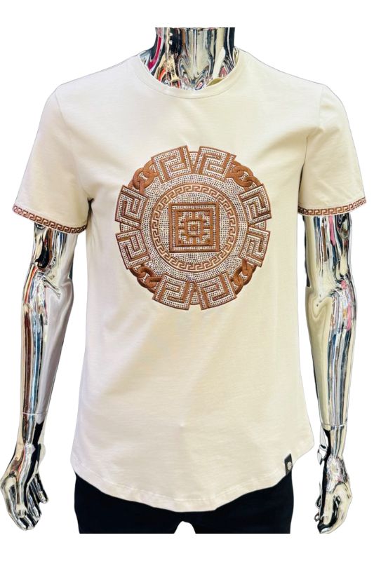 Greek Circle Chain Design T-Shirt