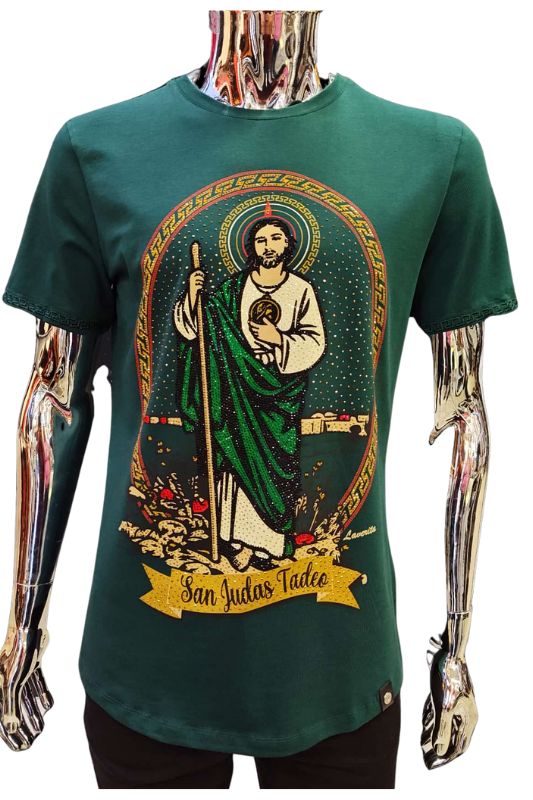 San Judas Tadeo Rhinestone T-Shirt