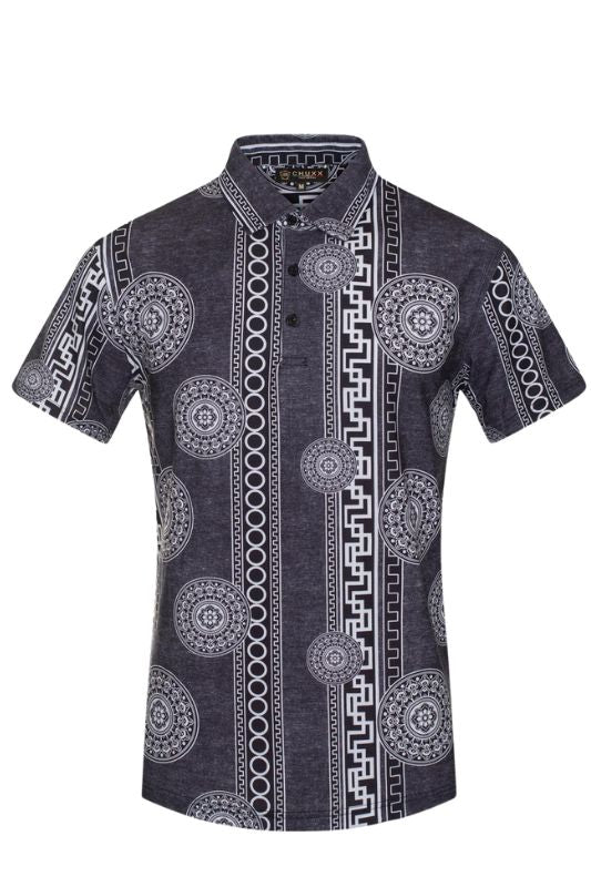 Kaleidoscope Geo Metric Heather S/S Polo