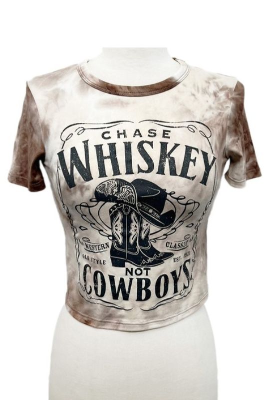 Whiskey Cowboys Tie Dye Graphic Tee