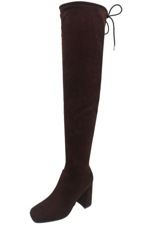 Article Suede Over-The-Knee Heel Boot