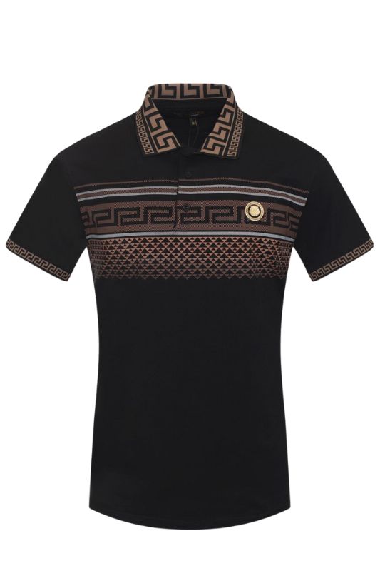 Geo Triangle Print Polo