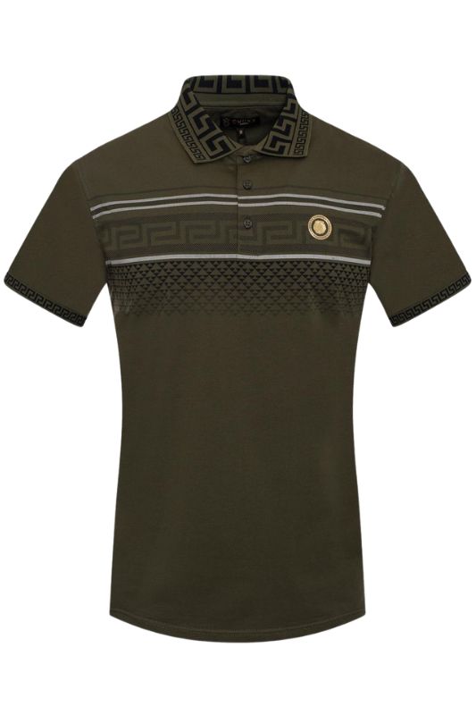 Geo Triangle Print Polo