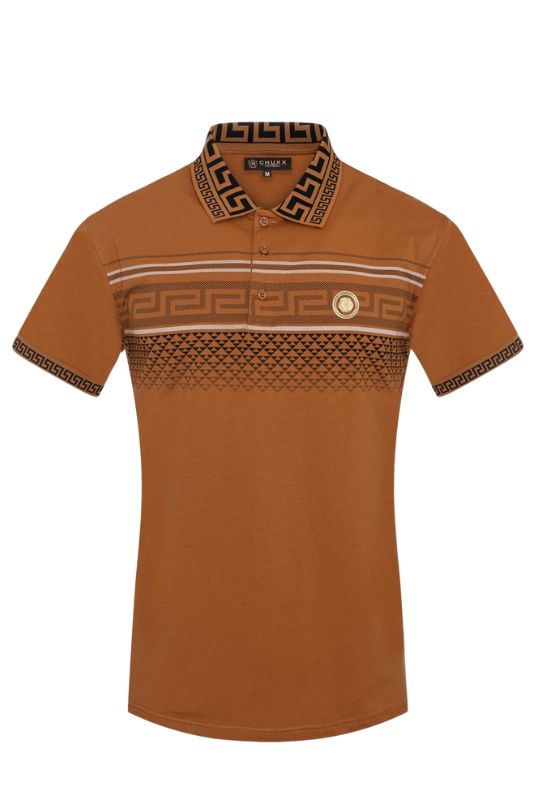 Geo Triangle Print Polo