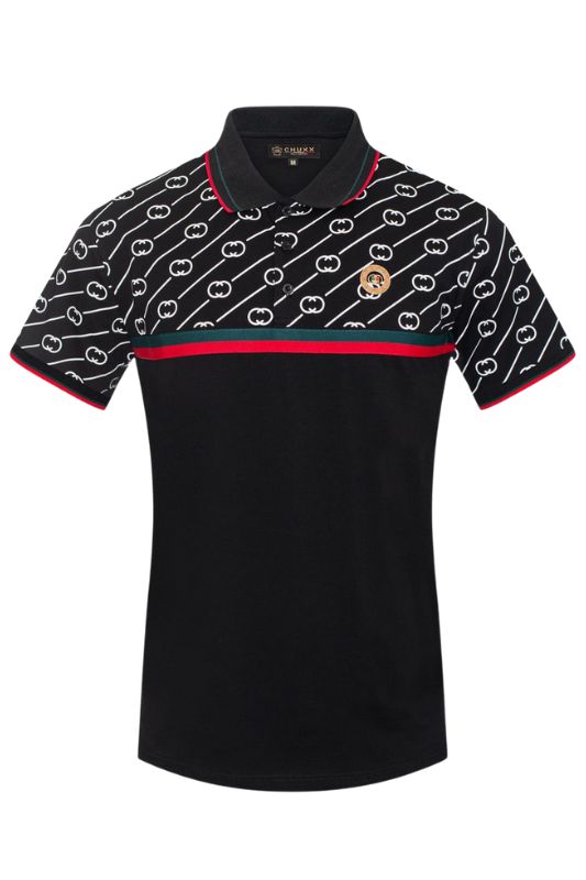 Half CC Stripe Polo