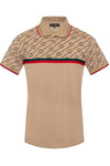 Half CC Stripe Polo