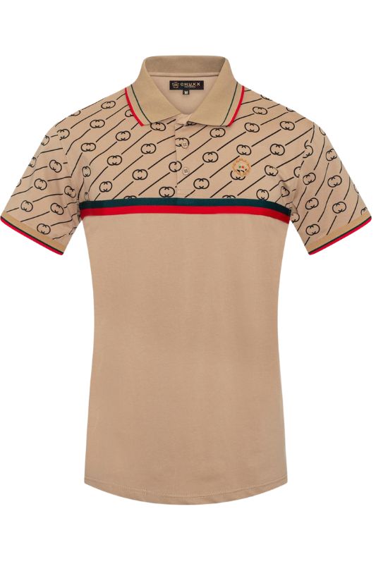 Half CC Stripe Polo