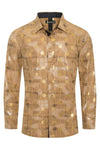 CC Interlock Foil Long Sleeve Button Up