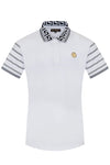 Geo Collar Slv Lion Emblem Polo