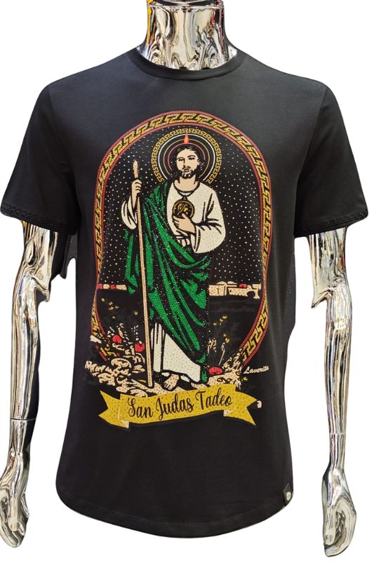 San Judas Tadeo Rhinestone T-Shirt