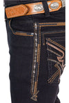 Western Pocket Stitch Bootcut Jeans