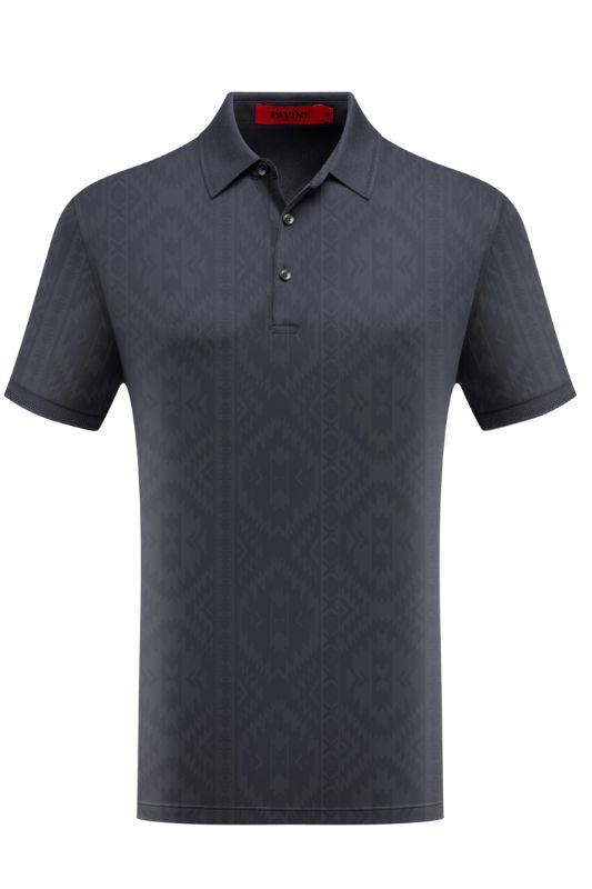 All Over Aztec Pattern  S/S Polo