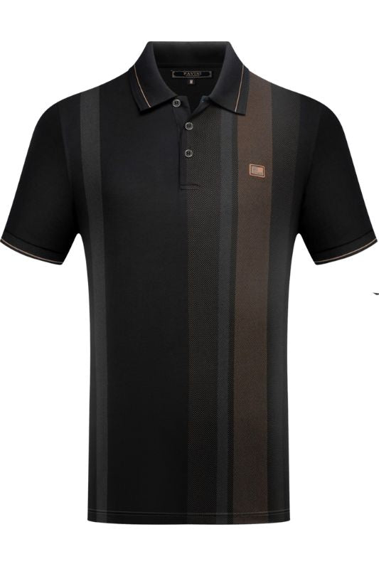 Straight Multi Line Button Polo