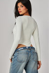 Contour Scoop Neck Long Sleeve Bodysuit