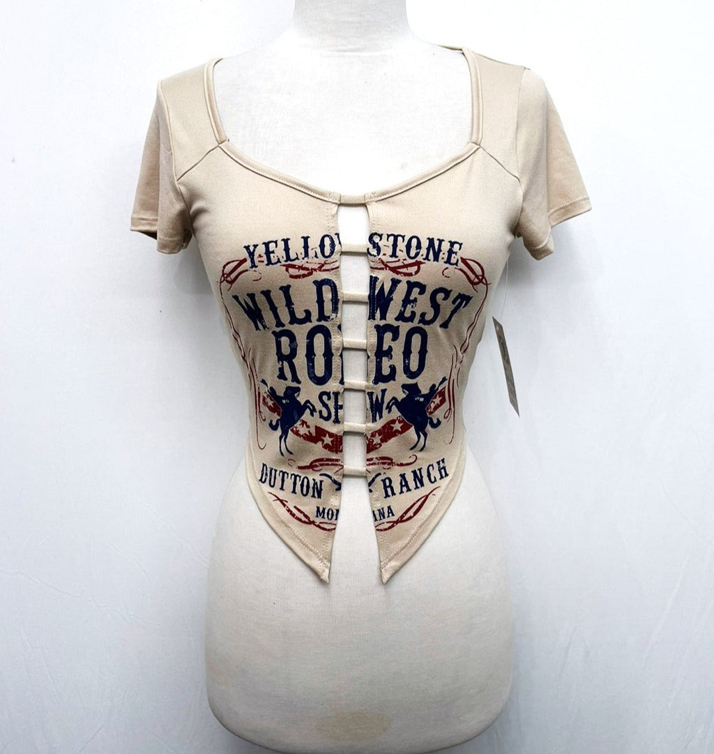 Wild West Rodeo Cut Center S/S Graphic