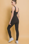 Seamless Stretch Ribbed Jumpsuit