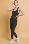 Seamless Stretch Ribbed Jumpsuit