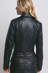 Vintage Crop Moto Jacket