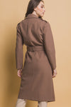 Tie Waist Peacoat