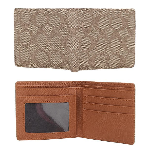 Oval Print Slot Wallet