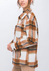 Wool Blend Plaid Button Up Shacket
