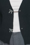 Crystal Bow Cardigan