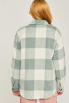 Plaid Flannel Bust Pocket Jacket