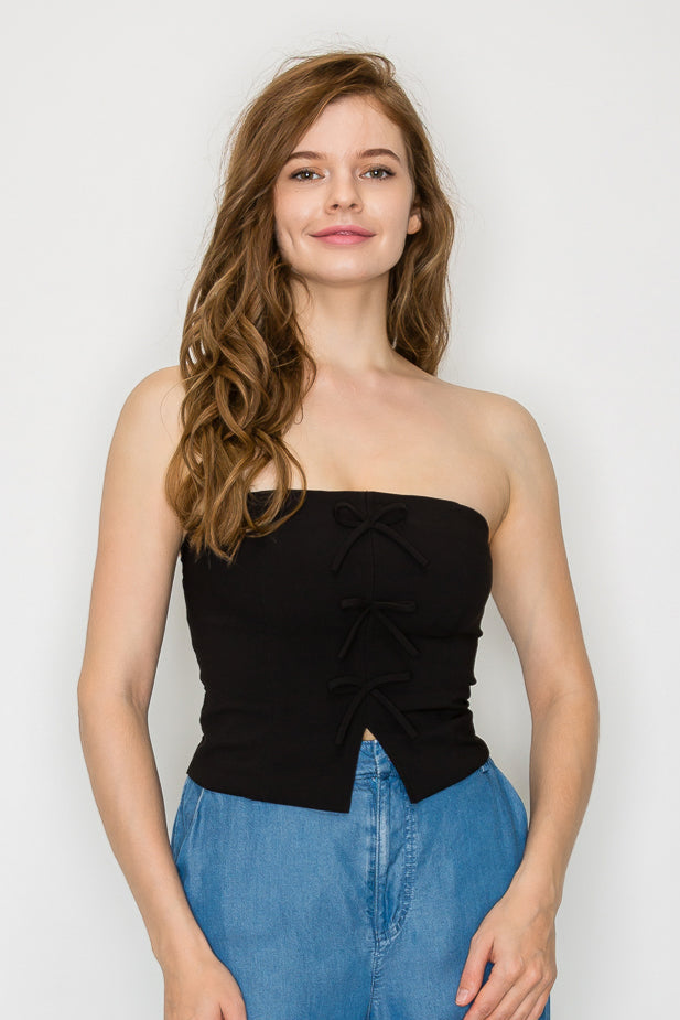 Bow Detail Tube Top