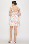 Floral Ruffle Corset A-Line Milkmaid Dress