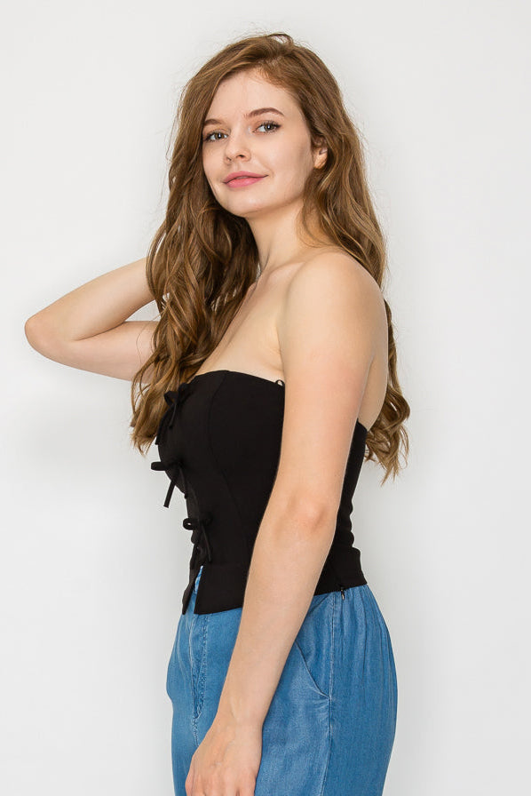 Bow Detail Tube Top