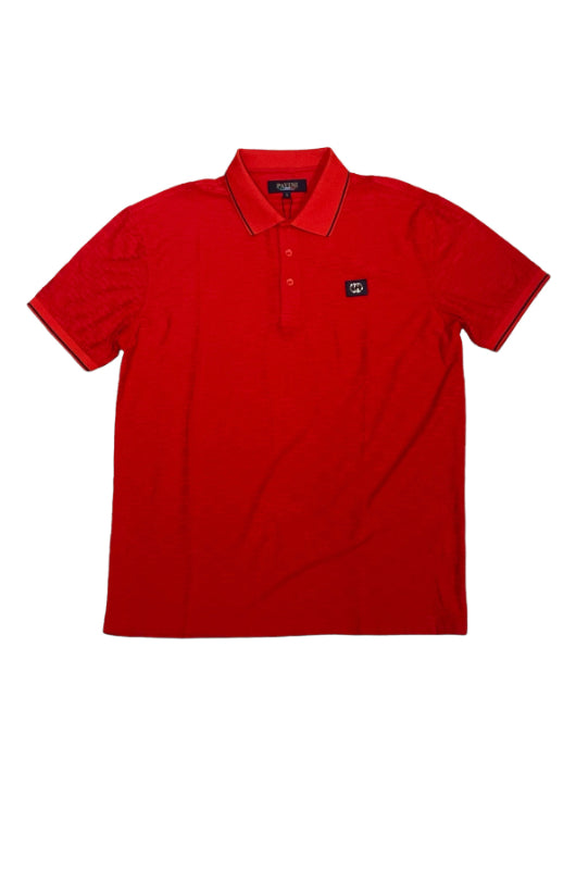 Raised Circle Knit Short Sleeve Polo