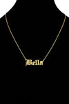Bella Letter Pendant Necklace