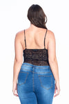 Lace V-Neck Cami Bodysuit