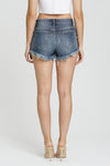 Lulu High Rise Fray Denim Short